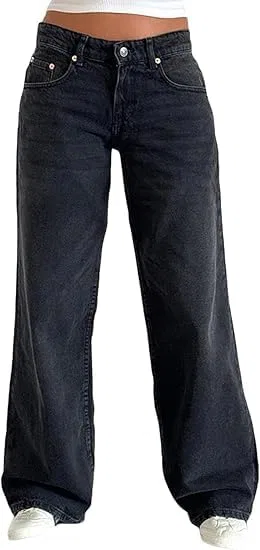 Джинсы свободные Low Rise Baggy, черный