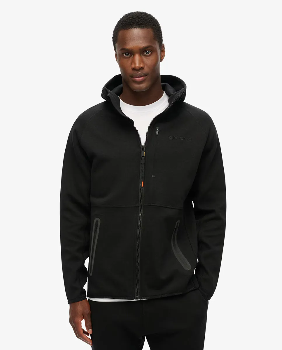

Мужская толстовка на молнии с логотипом Tech Superdry, чёрный