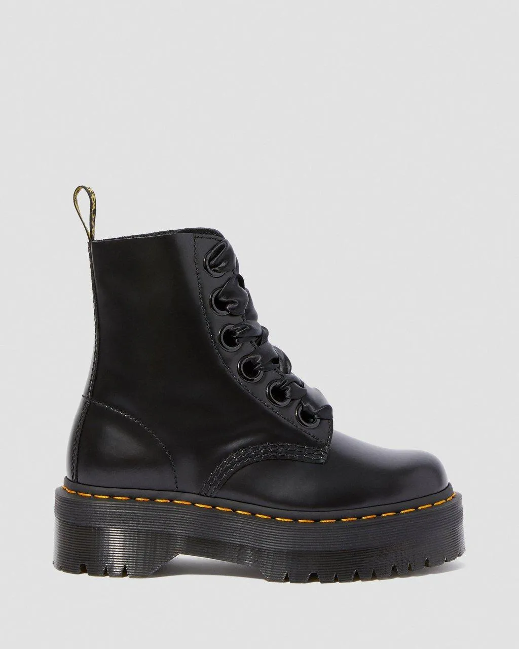 Ботинки женские Dr. Martens Molly кожаные, черный — фото 4
