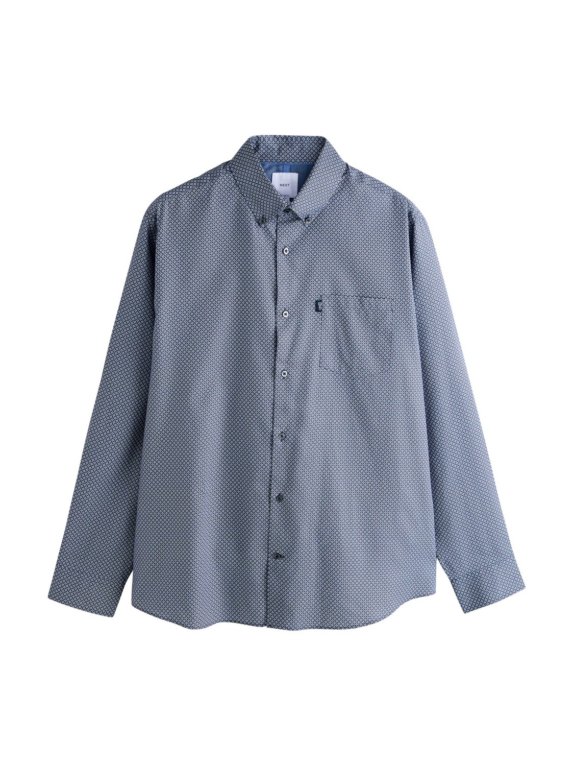 Next Рубашка на пуговицах Regular fit в цветах Navy, Opal, Royal Blue — фото 4