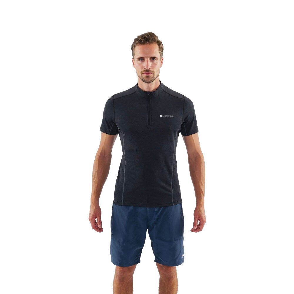 

Спортивная футболка Montane Dart Zip, черный