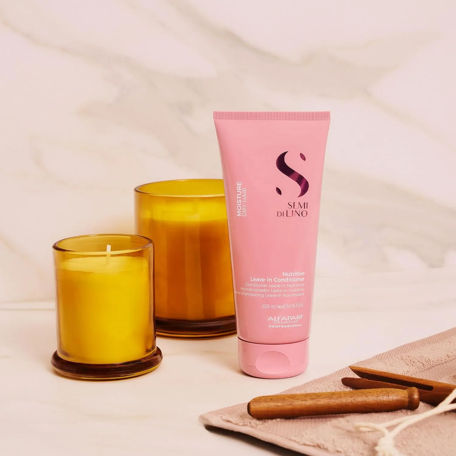 Alfaparf Milano Semi Di Lino Moisture Nutritive Leave-in кондиционер для сухих волос без сульфатов 200 мл (.) — фото 4