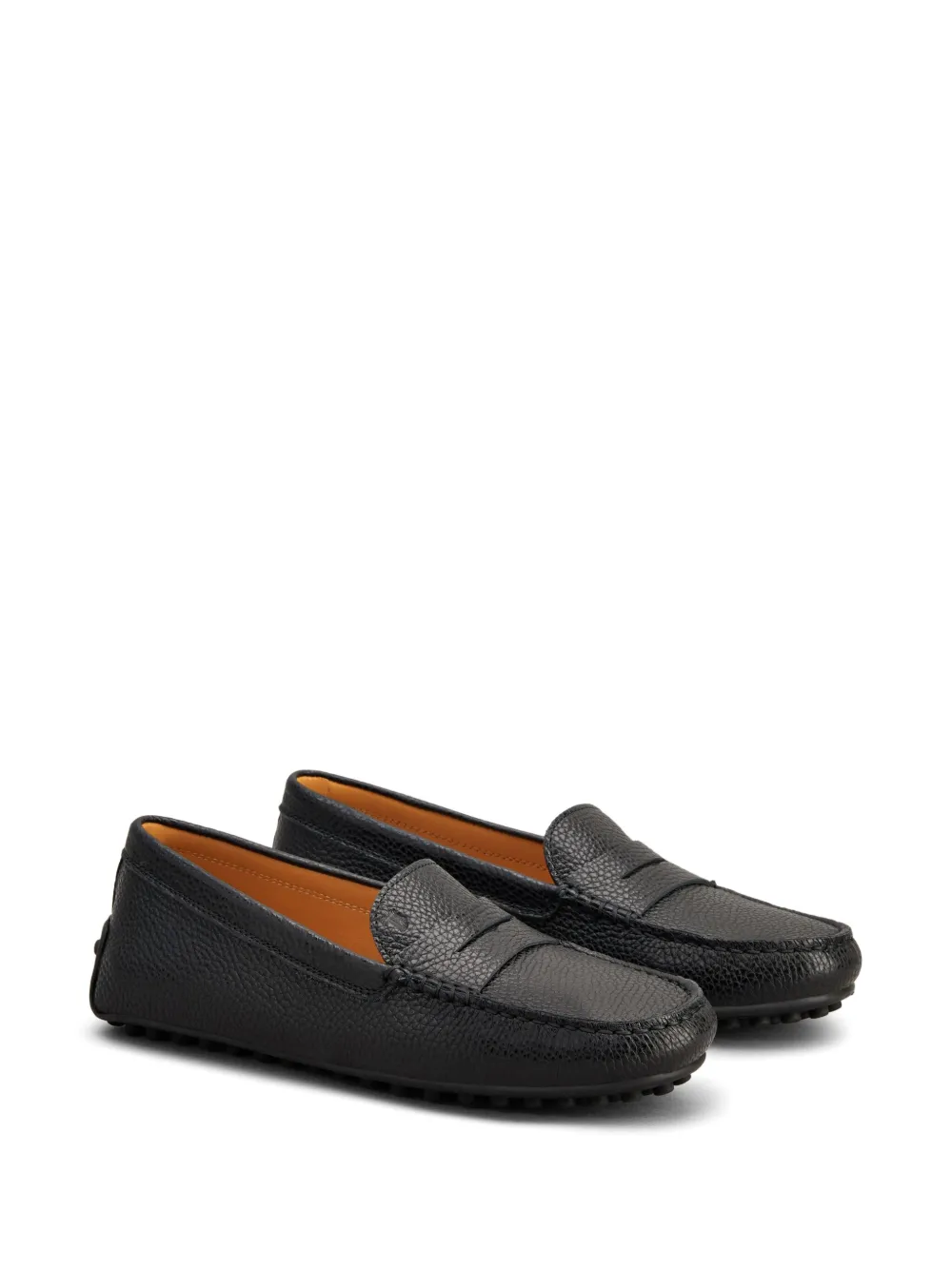 Лоферы Gommino из зернистой кожи TOD'S, черный — фото 2