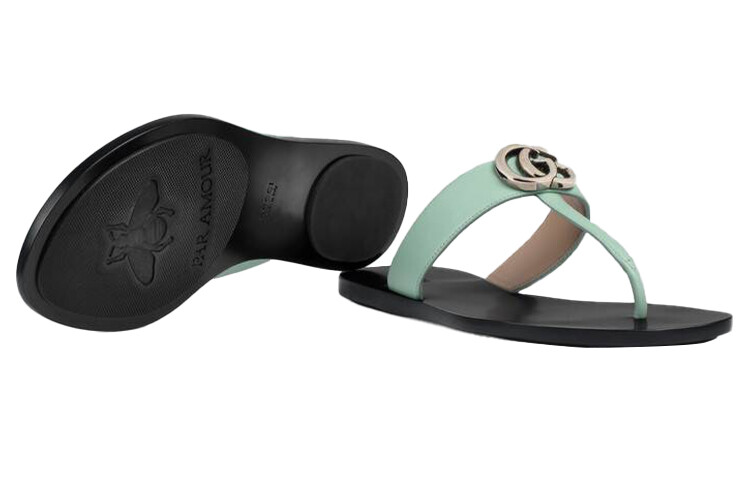 Женские шлепанцы GUCCI GG — фото 4