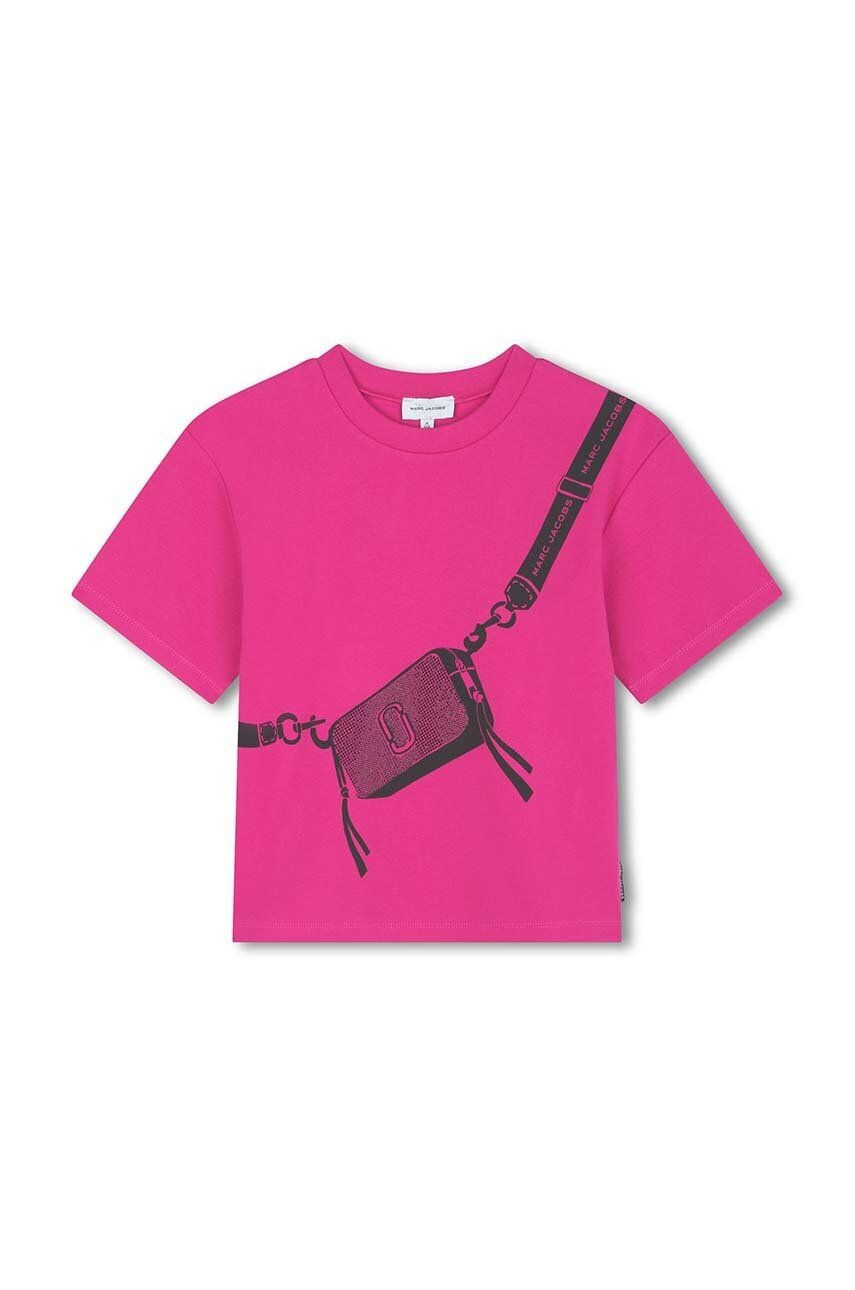 

Детская футболка Марка Джейкобса Marc Jacobs, розовый