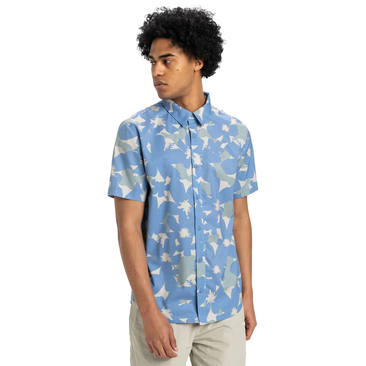 

Мужская рубашка Handtman Quiksilver, цвет Azul grisáceo