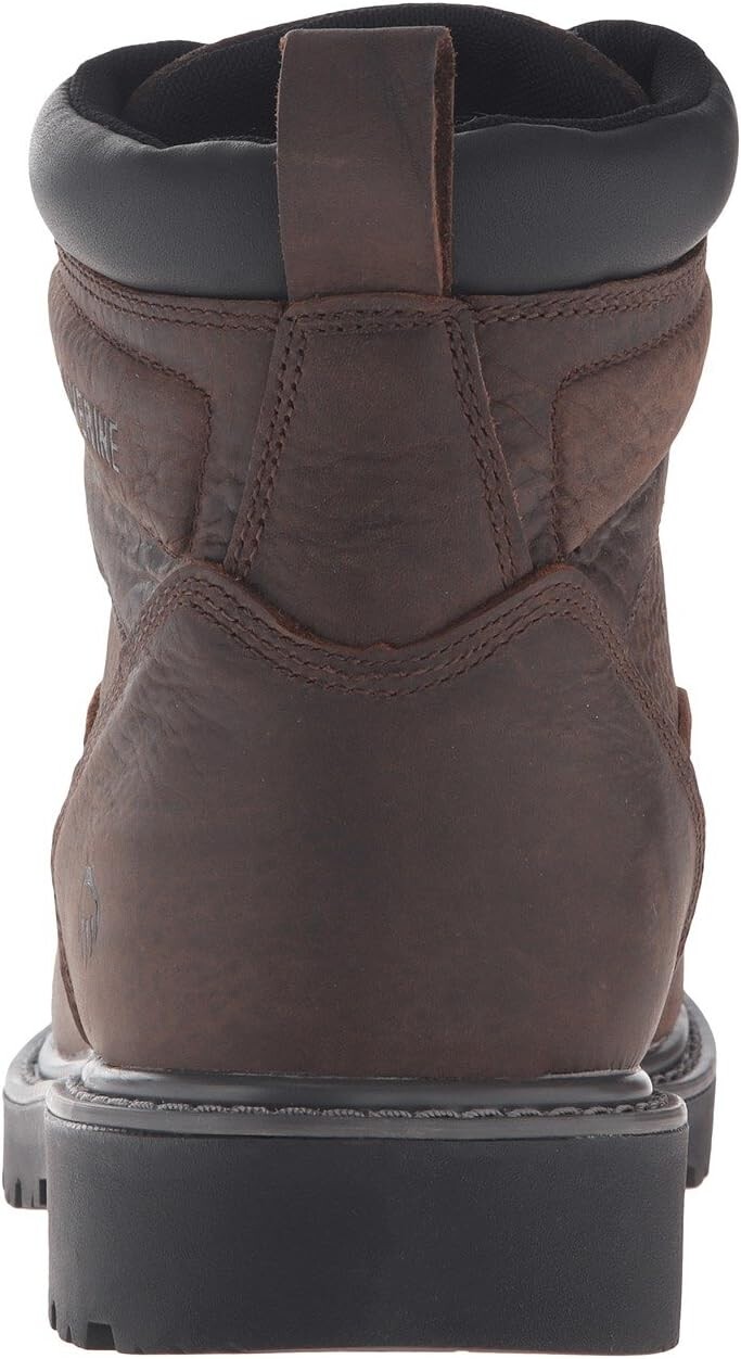 Рабочая обувь со стальным носком Floorhand Steel Toe Wolverine, цвет Dark Brown — фото 4