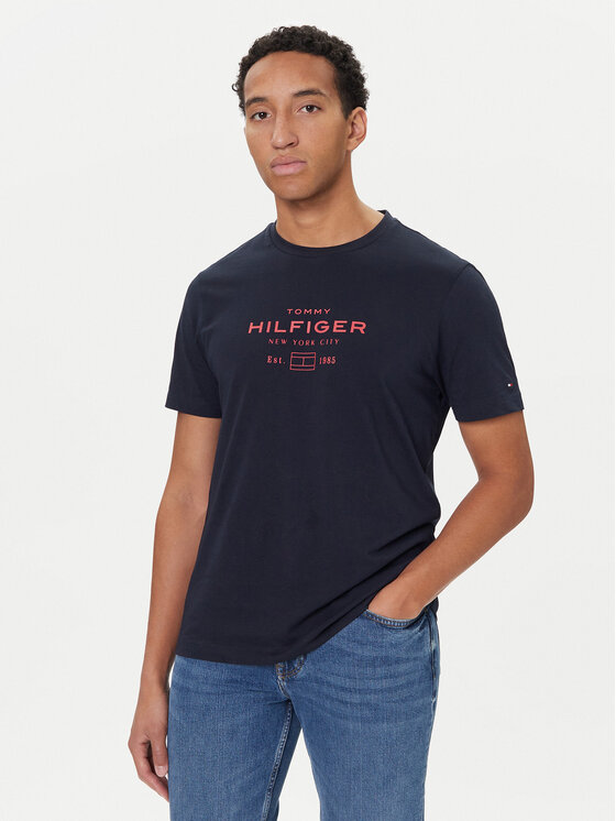 

Футболка regular fit Stack Graphic MW0MW40002 Tommy Hilfiger, синий