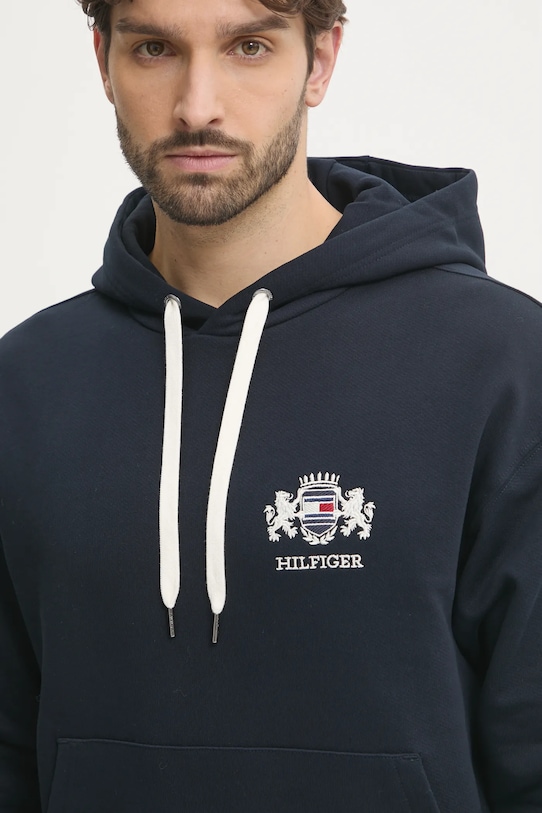 Хлопковая толстовка Tommy Hilfiger, темно-синий — фото 4