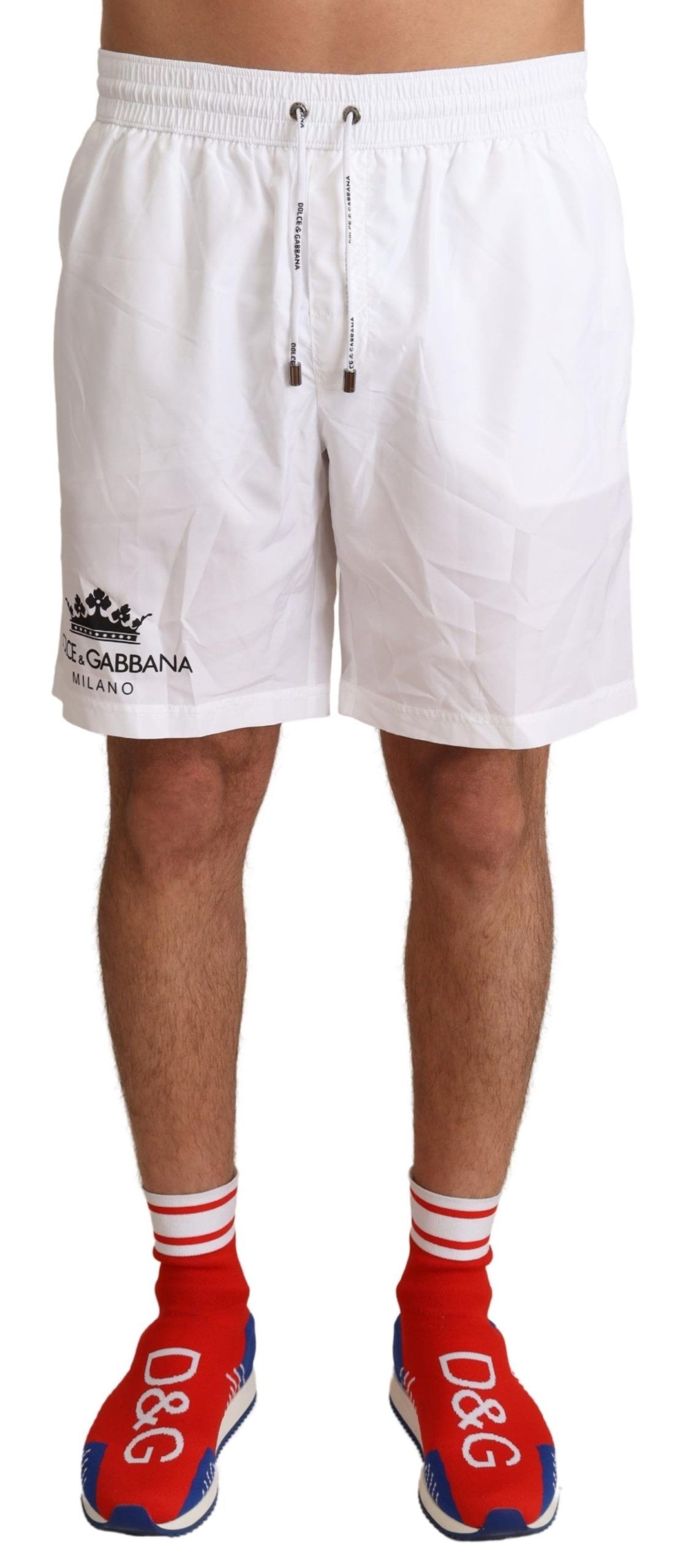 

Плавки Regal Crown - шикарная пляжная одежда Dolce & Gabbana, белый