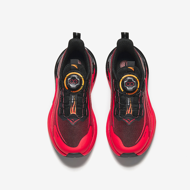 Легкие амортизирующие кроссовки Flame Low top для детейunisex Antakids, черный/красный — фото 4