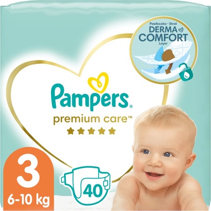 

Подгузники Premium Care 3 40 шт Pampers