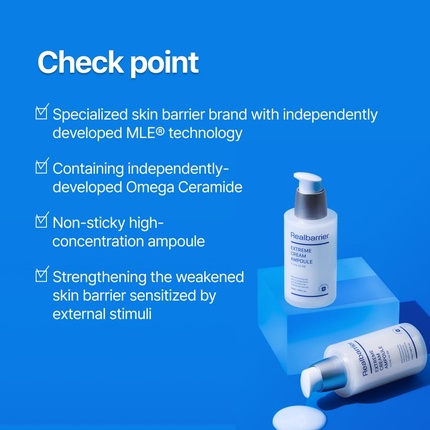 Сыворотка Real Barrier — Extreme Cream Ampoule ,69 жидких унций увлажняющий для сухой кожи — фото 2