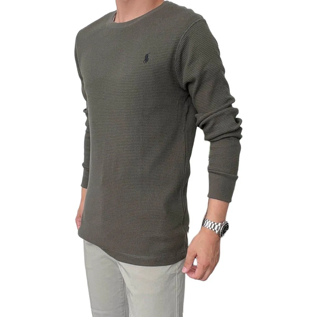 Свитер SS26 Classic Version Men's Polo Ralph Lauren, Olive Green — фото 4
