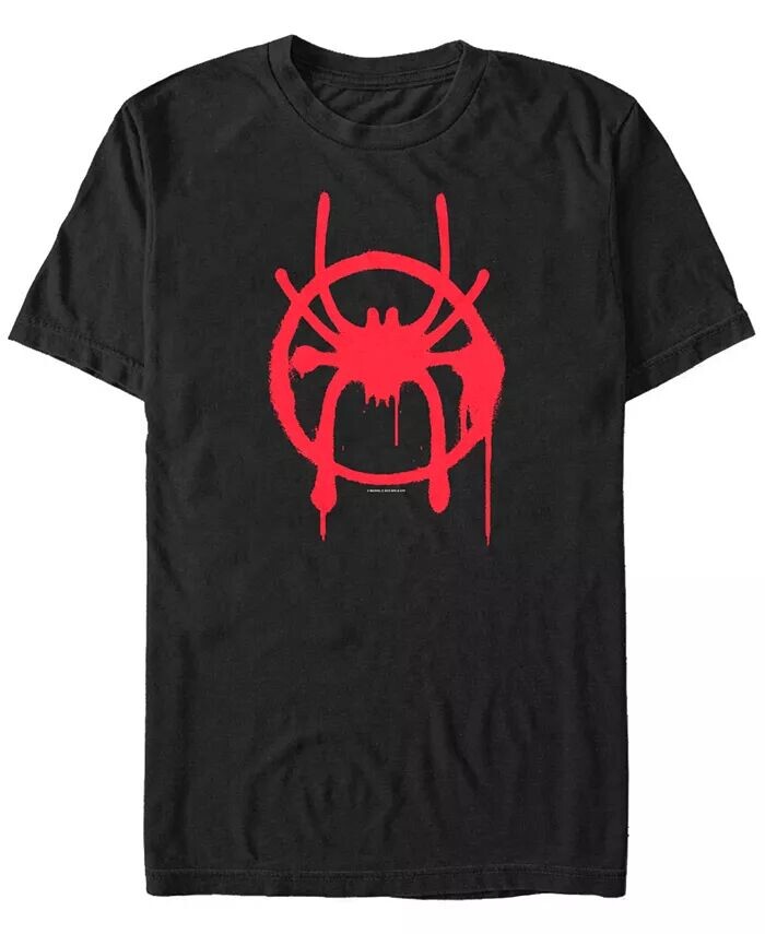 

Футболка с коротким рукавом для мужчин Marvel Spider-Man Miles Morales Spider Logo Costume Fifth Sun, черный