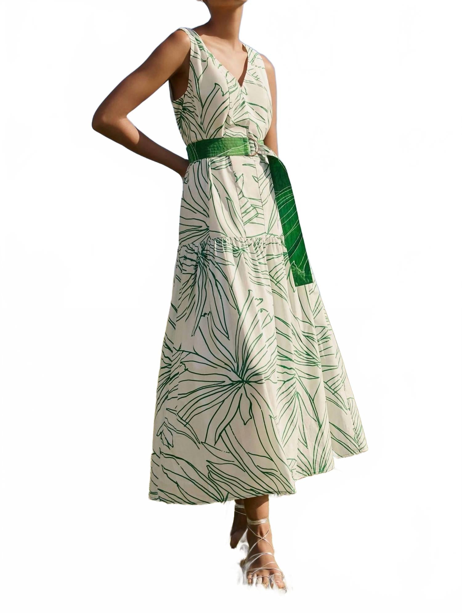 

Платье Posey с пальмовым принтом Marie Oliver, Palm