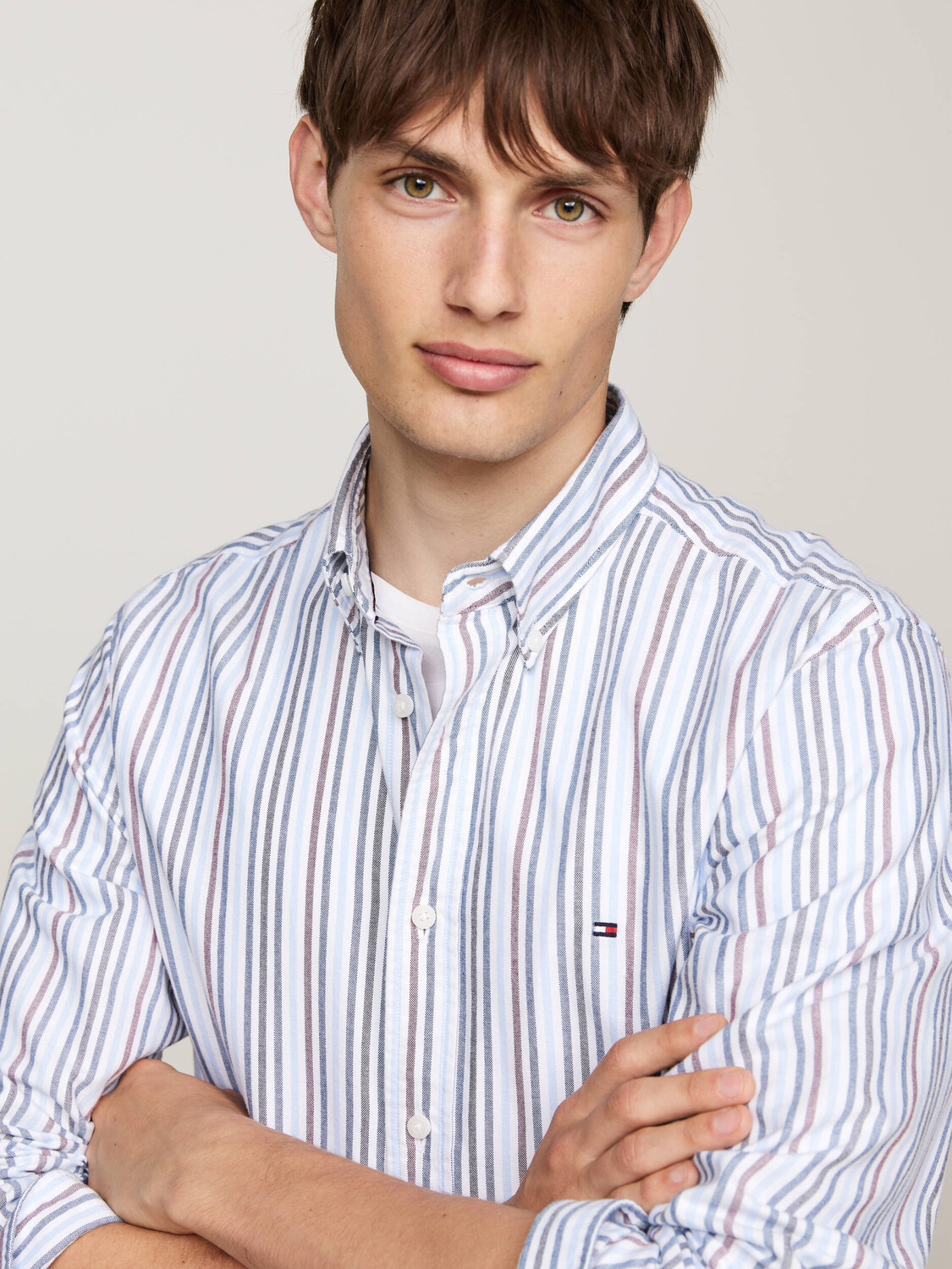 Рубашка Tommy Hilfiger Regular Fit, небесно-голубой — фото 4