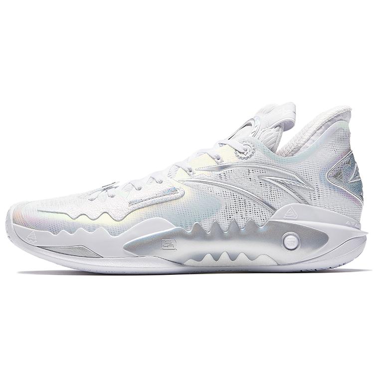 

ANTA Баскетбольные кроссовки Shock Wave 5, низкие, мужские, белые, серебристые