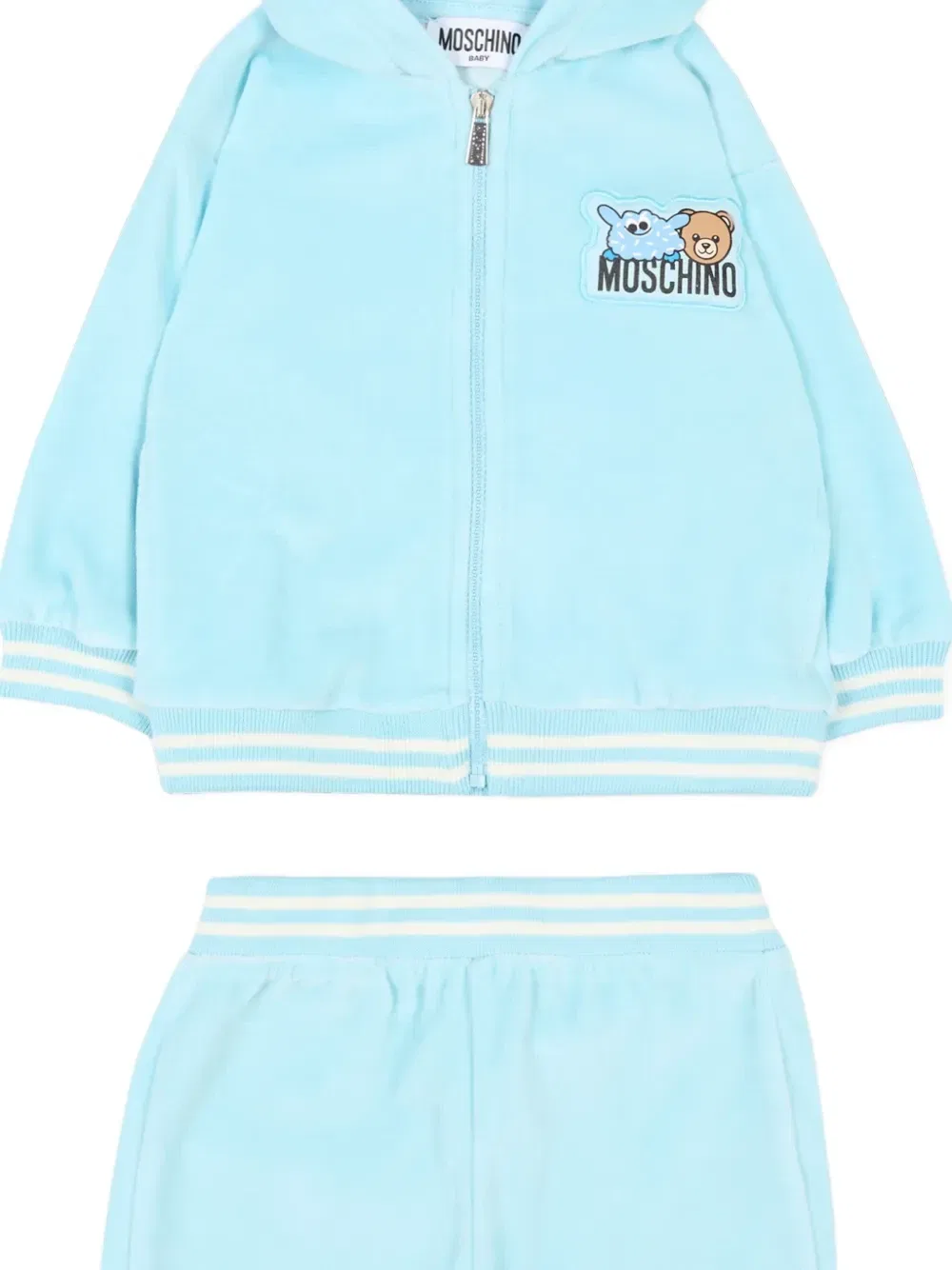 Костюм с капюшоном Moschino Kids, синий — фото 3