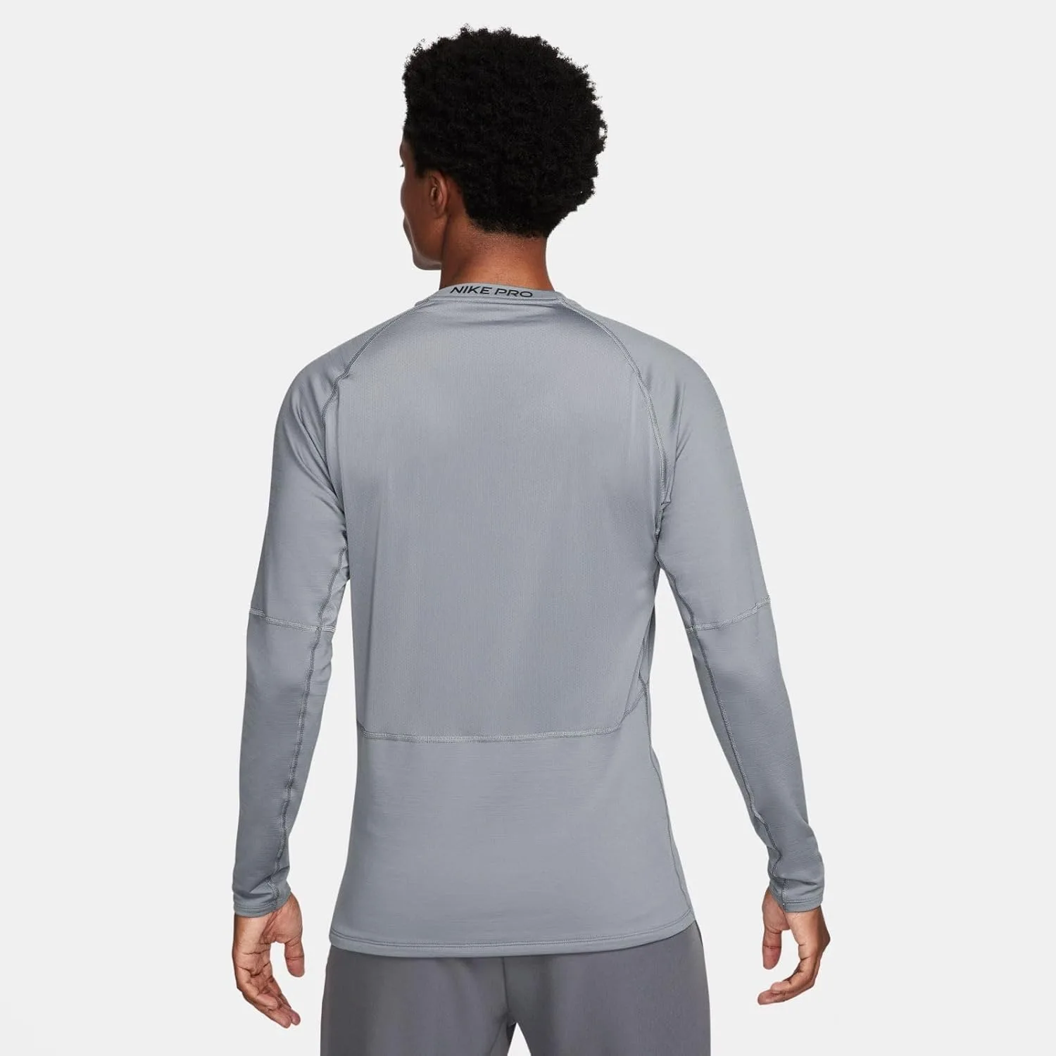 Nike мужская теплая футболка Pro Top с длинным рукавом — фото 3