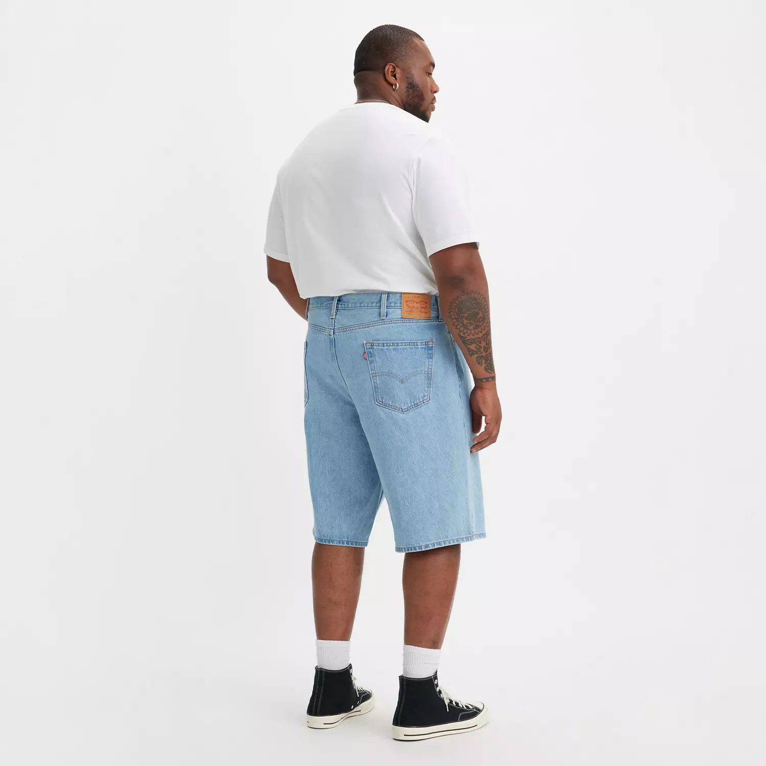469 свободные мужские шорты 12,5 дюймов (большие и высокие) Levi's, цвет Light Run - Light Wash — фото 3