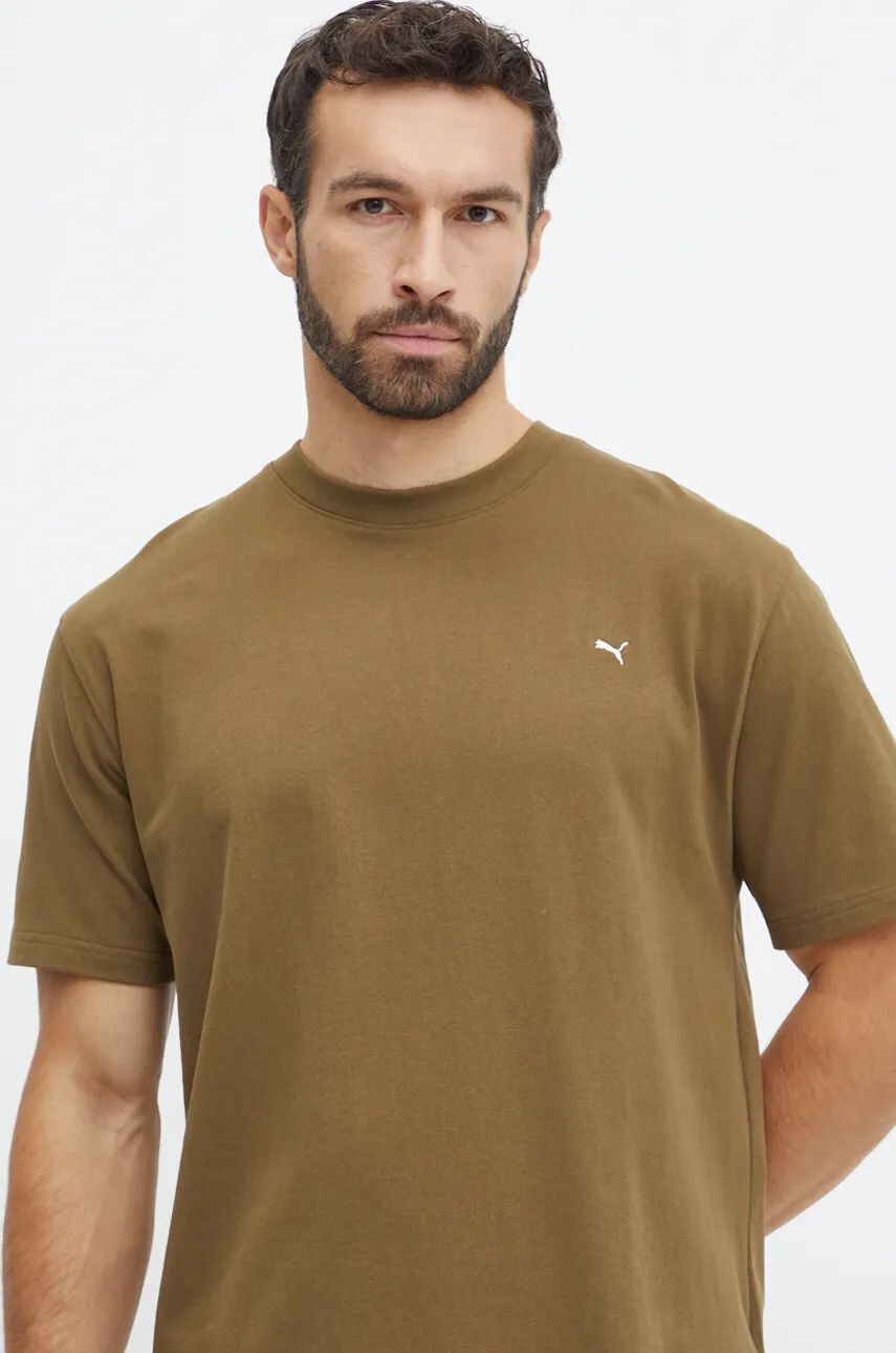 

Хлопковая футболка Puma MMQ, зеленый