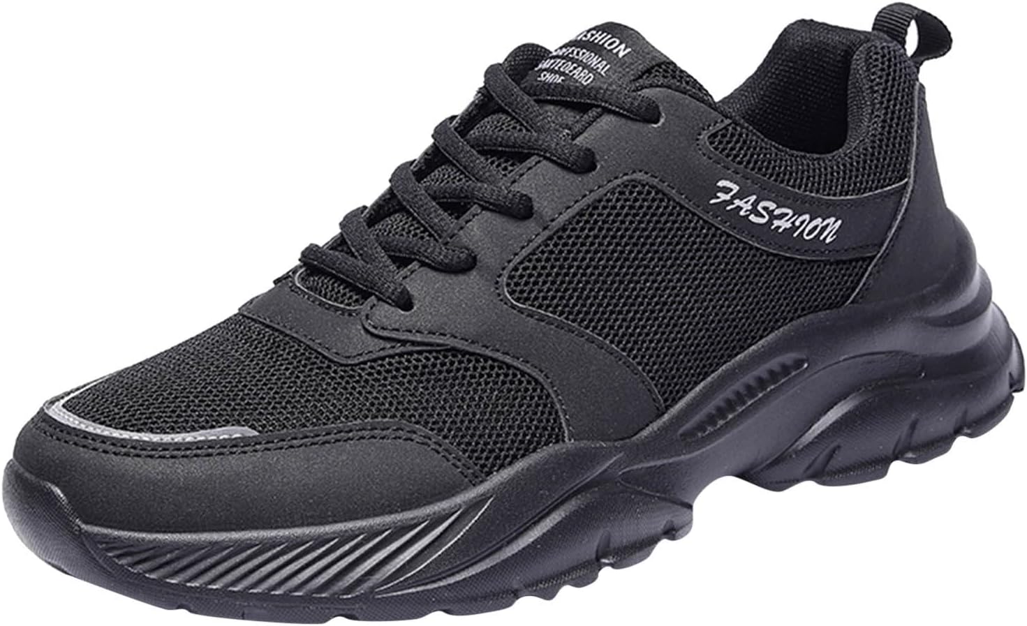 

Мужские спортивные слипоны, модные кроссовки, бизнес-кэжуал обувь для ходьбы Gowalk, легкие дышащие сетчатые кроссовки с шнуровкой Generic, черный