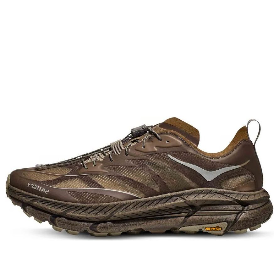 

Кроссовки HOKA ONE ONE x Satisfy Mafate Speed 4 Lite 'Rubber', коричневый