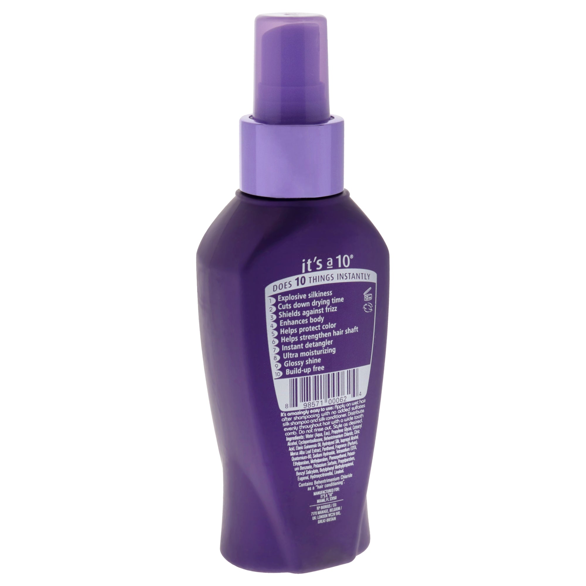 Несмываемый кондиционер Silk Express Miracle Silk Leave-In от Its A 10 для унисекс - 4 унции Its A 9, 4.0 Oz — фото 3