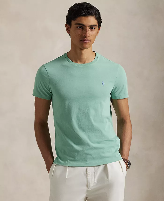 

Мужская классическая футболка с круглым вырезом Polo Ralph Lauren, зеленый
