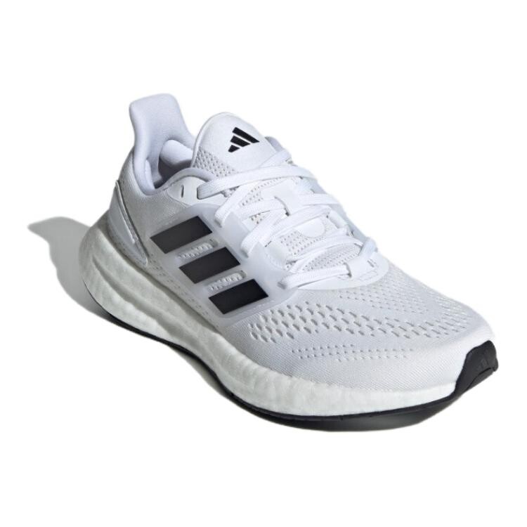 Кроссовки детские Pureboost 22 GS Low-top черные Adidas, белый/черный — фото 3