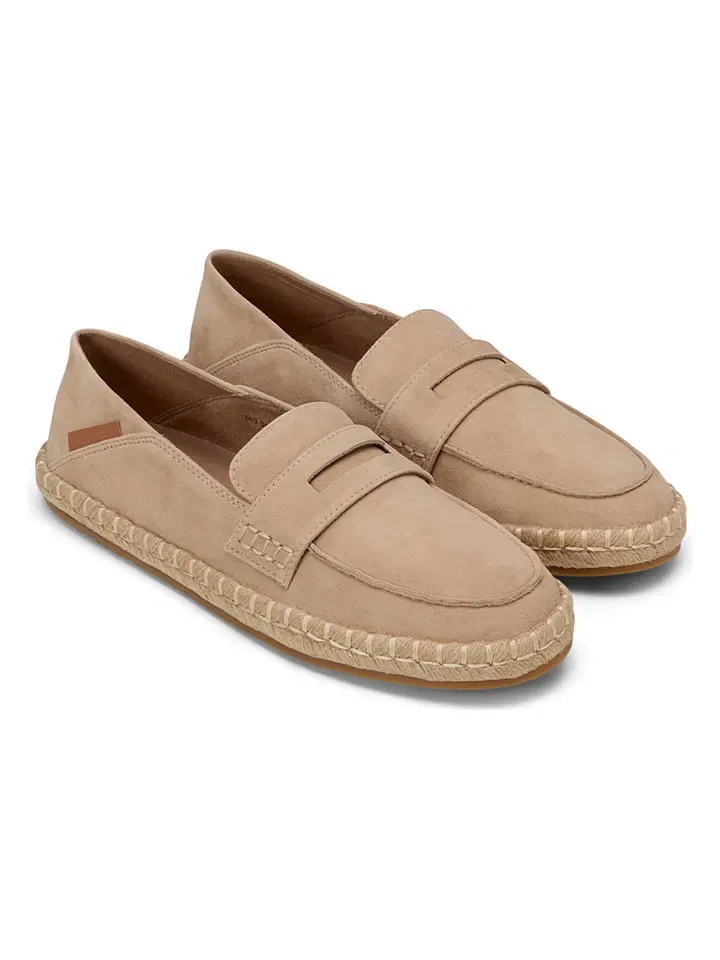 Эспадрильи из кожи, Marc O'Polo Shoes, бежевый