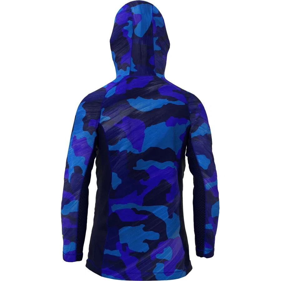 2024 молодежная атака UPF худи Fxr, Blue Camo/Hi-Vis — фото 2