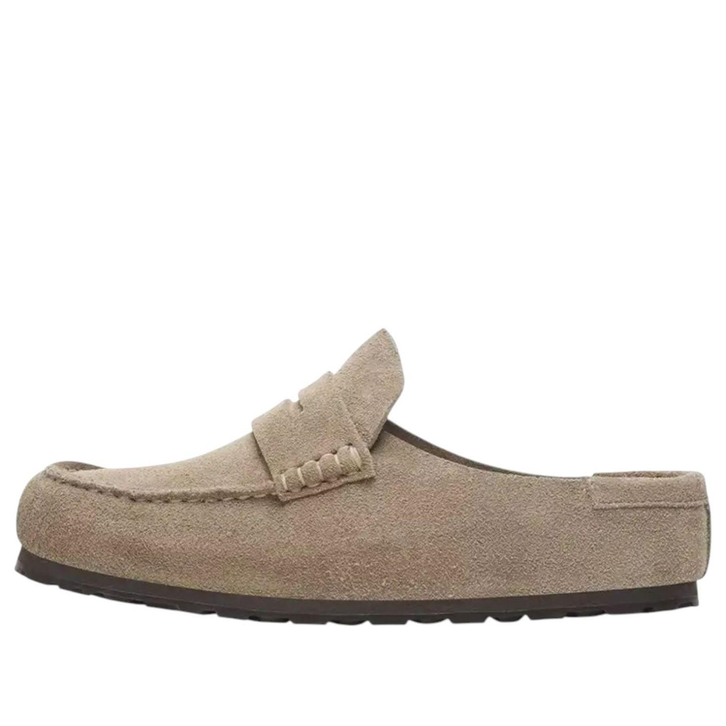 

Шлепанцы Birkenstock Naples Wrapped Suede Leather 'Taupe'