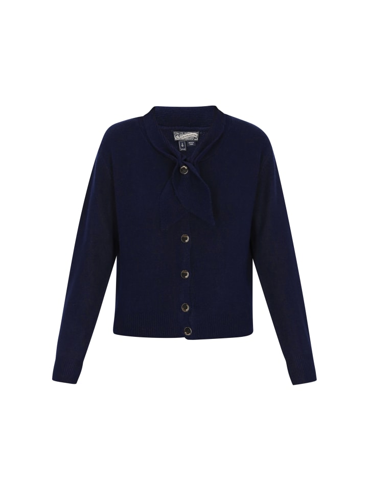 

DreiMaster Женский кардиган темно-синего цвета