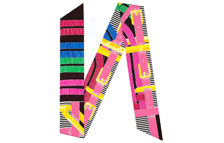 

Шёлковый платок HERMES Мультиколор