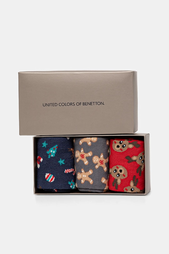 

Носки 3 пары United Colors Of Benetton, красный