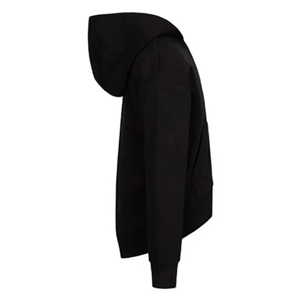 Толстовка Nike Club Fleece High Low full zip, черный — фото 3