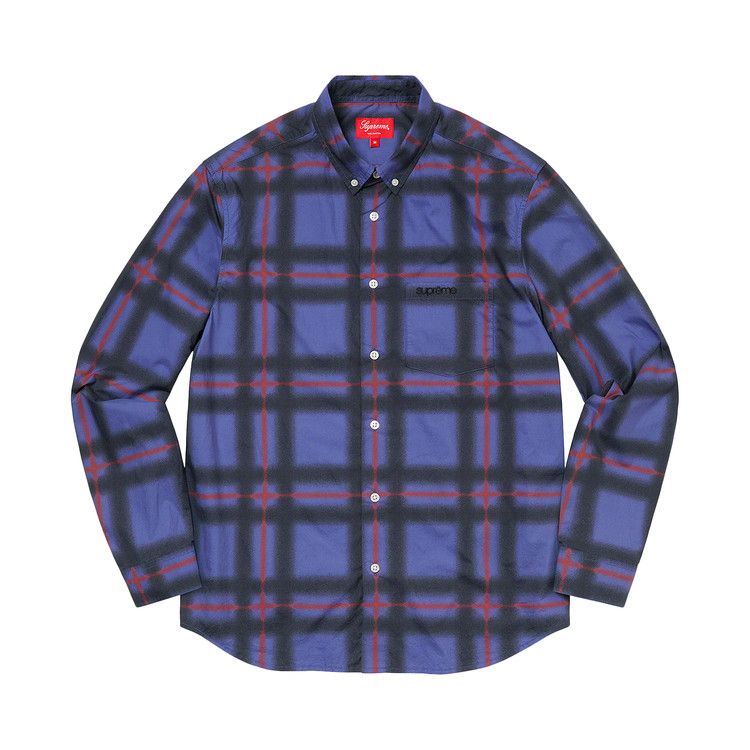 

Рубашка Supreme Spray Tartan Shirt, Blue