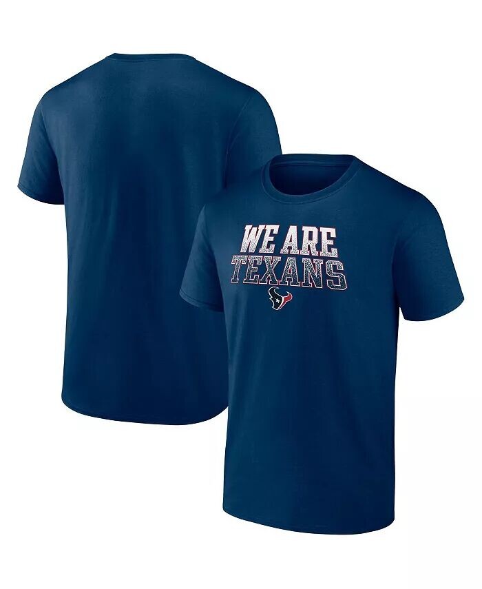 

Мужская темно-синяя футболка Houston Texans We Are Texans Heavy Hitter Fanatics