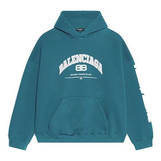 

Толстовка maison hoodie wide fit 'indigo' Balenciaga, индиго