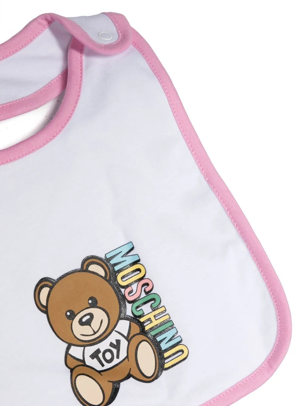 Комплект из трех предметов с принтом игрушечного медведя Moschino Kids, розовый — фото 3