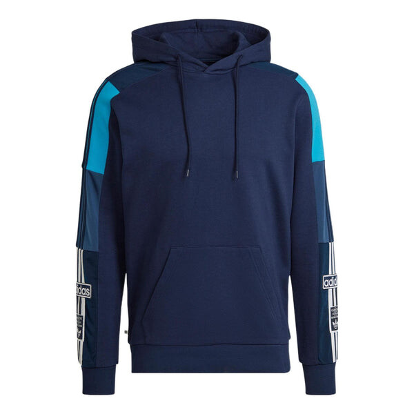 

Толстовка Men's adidas originals Re-process Hdie Sleeve Side Classic Drawstring Hooded Long Sleeves Blue, синий