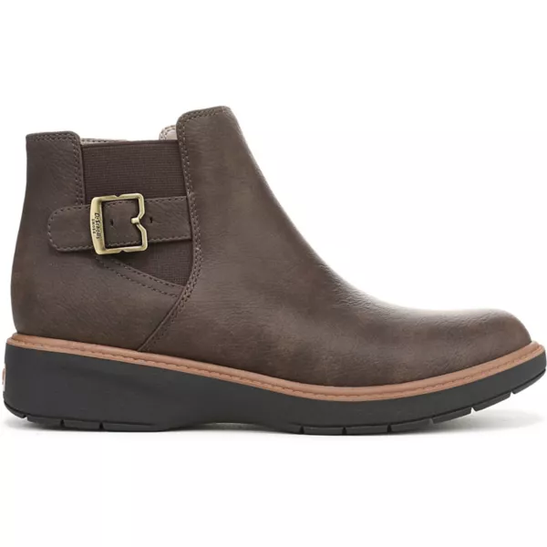 Спокойные женские короткие челси-ботинки Dr. Scholl'S, цвет dark brown — фото 2