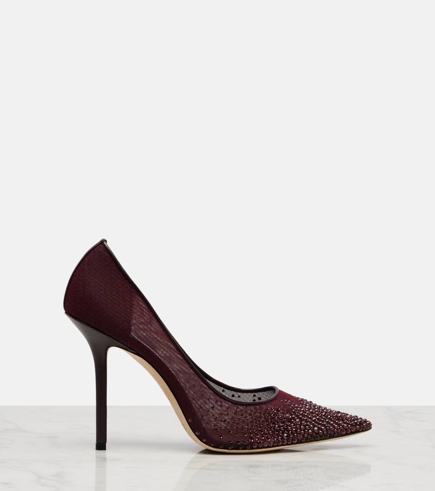 Туфли-лодочки Love 100 с кристаллами Jimmy Choo, Deep Merlo — фото 4