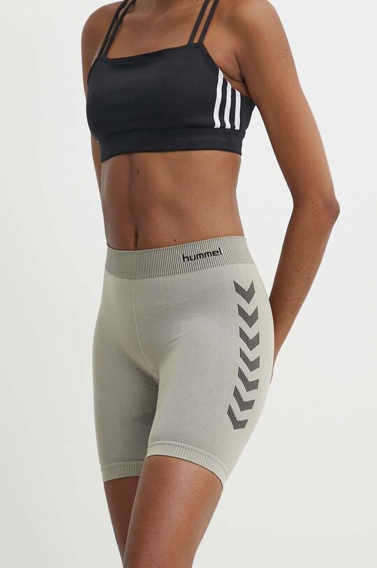 

Шорты для тренировок First бесшовные Hummel, бежевый