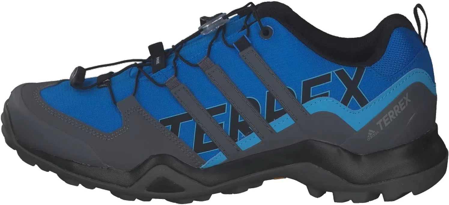 Мужские треккинговые и походные кроссовки Adidas Terrex Swift R2, Blue Rush Grey Four Core Black — фото 2