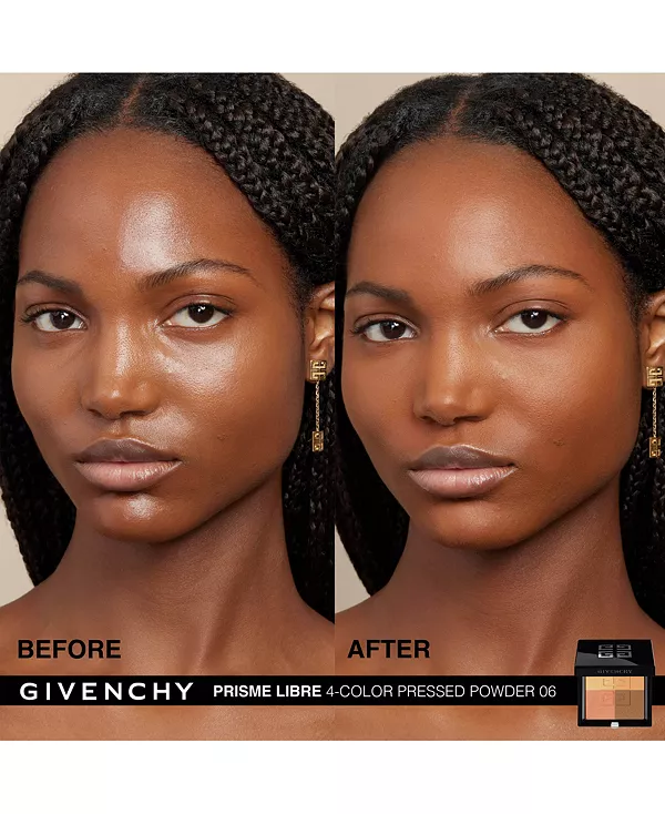 Prisme libre ультра-размывающая и корректирующая цвет компактная пудра Givenchy, 06- organza ambré (for deep complexions) — фото 2