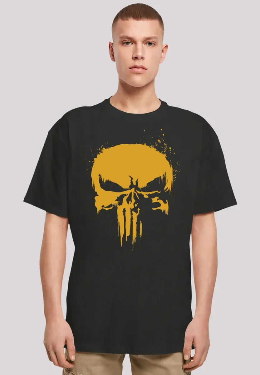 

F4NT4STIC Футболка "Marvel Punisher Gold", премиум качество, черный