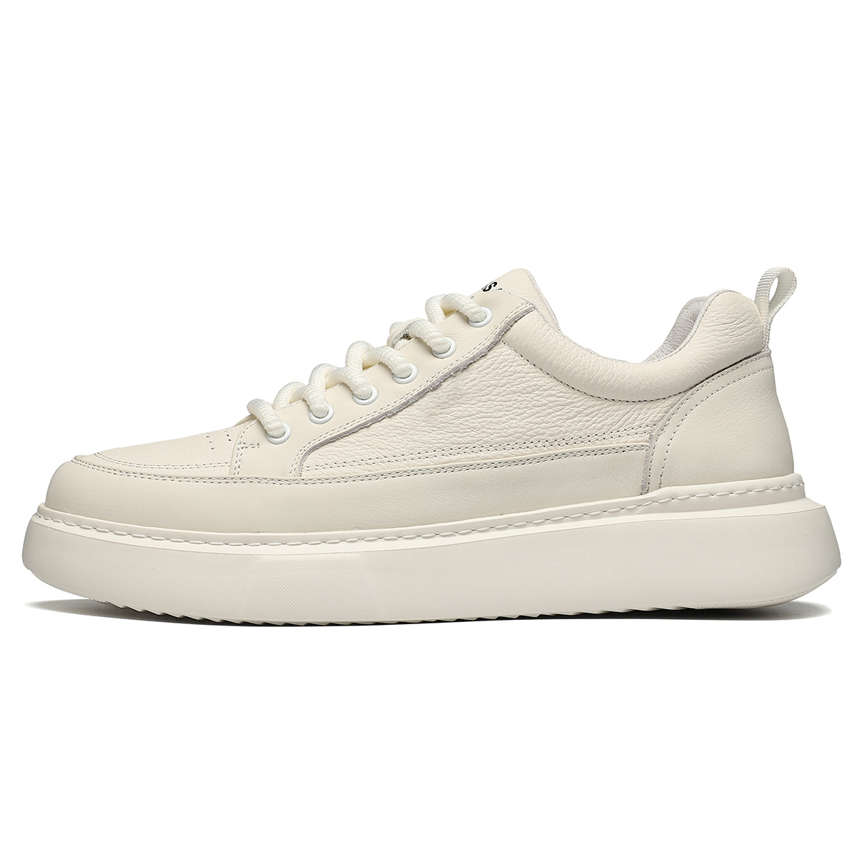 

ST&SAT Мужские низкие скейтерские кеды белые, цвет White